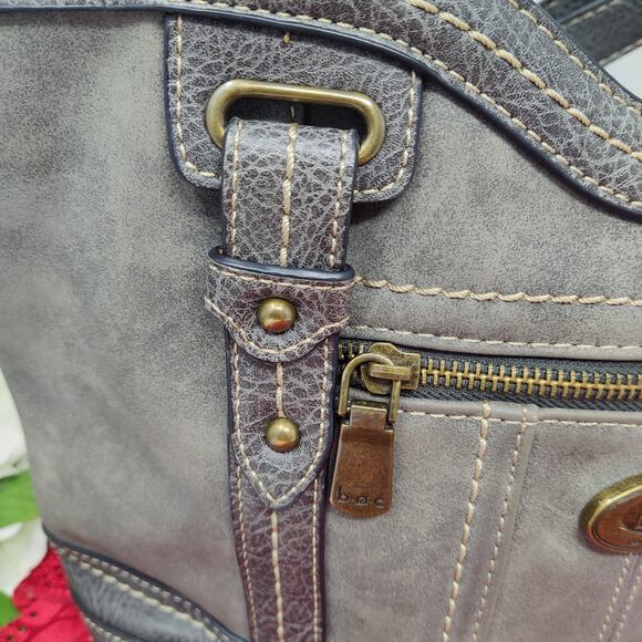 BOC Born Concept Handbag Purse Stanville Tote Bag 16" X 10" Grey - Picture 3 of 10